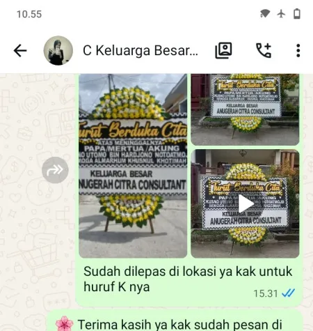 Pengiriman Papan Bunga Duka Gegerkalong Sukasari